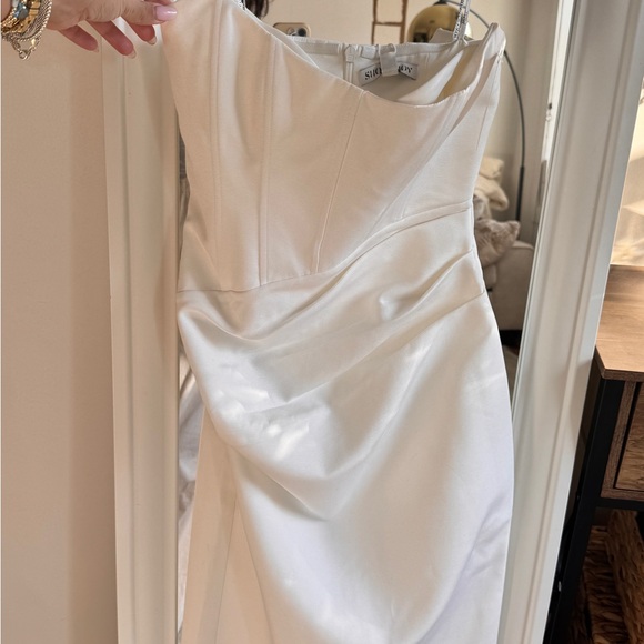 Shona Joy Strapless White Maxi Dress - Picture 9 of 10